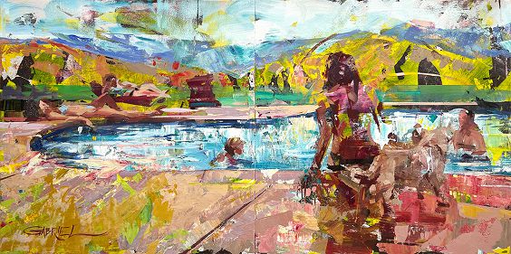 Inspiration Fridays! Does having a show get any easier? - Does having a show get any easier? - Gabriel Mark Lipper - "Infinity" - acrylic on panel - 36"x72"