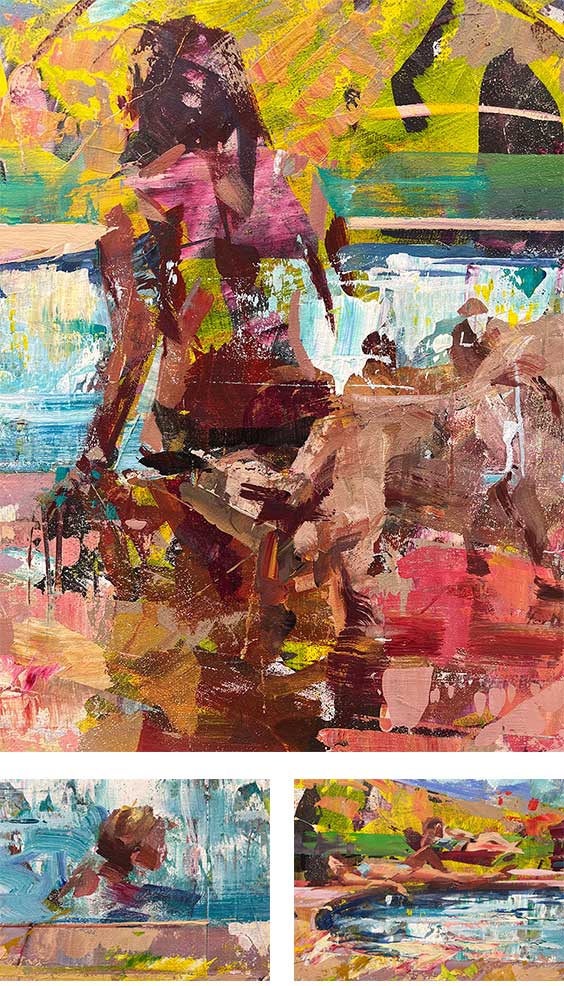 Inspiration Fridays! Does having a show get any easier? - Gabriel Mark Lipper - "Infinity" (detail) - acrylic on panel - 36"x72"