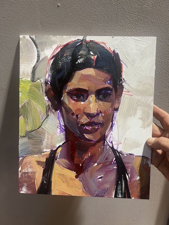 Inspiration Fridays Do Your Art Portrait of Sophia Oil on Panel 18x24