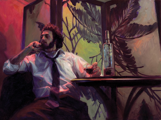 After Hours - oil on panel - 18”x 24” - Gabriel Mark Lipper