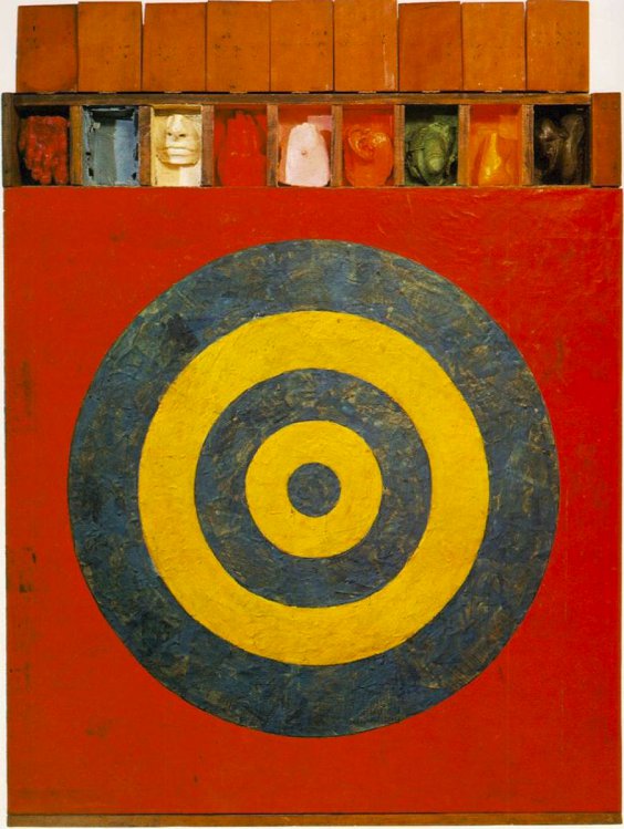 Jasper Johns - Target with Plaster Casts (1955) | 8paint Inspiration Friday