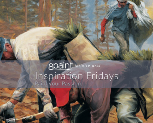8paint Inspiration Friday - Can the refuge of the studio fuel your courage?
