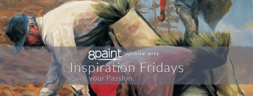 8paint Inspiration Friday - Can the refuge of the studio fuel your courage?